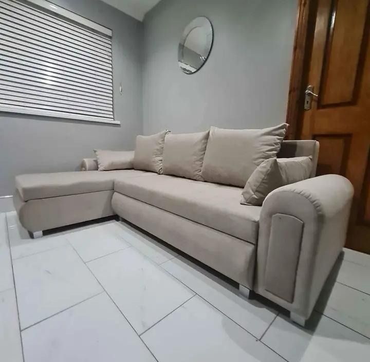 Berlin Fabric Corner Universal Sofa Bed With Double Storage