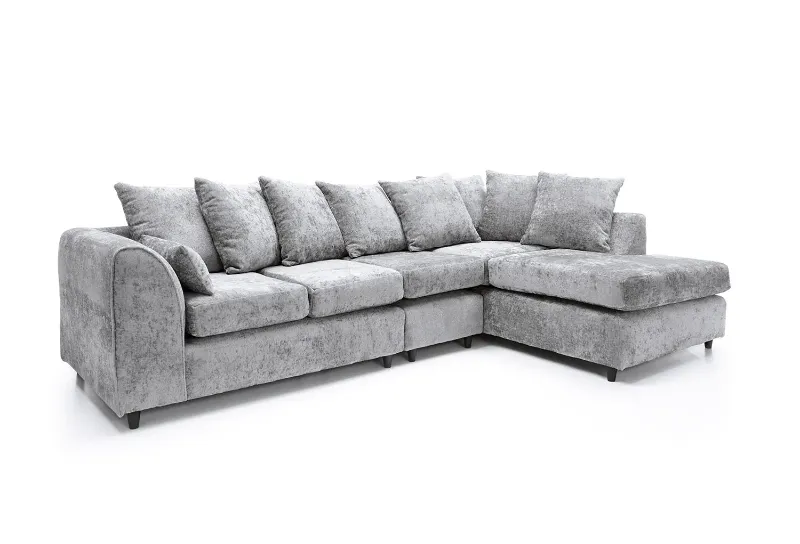 Harriet Large Crushed Chenille Corner Sofa