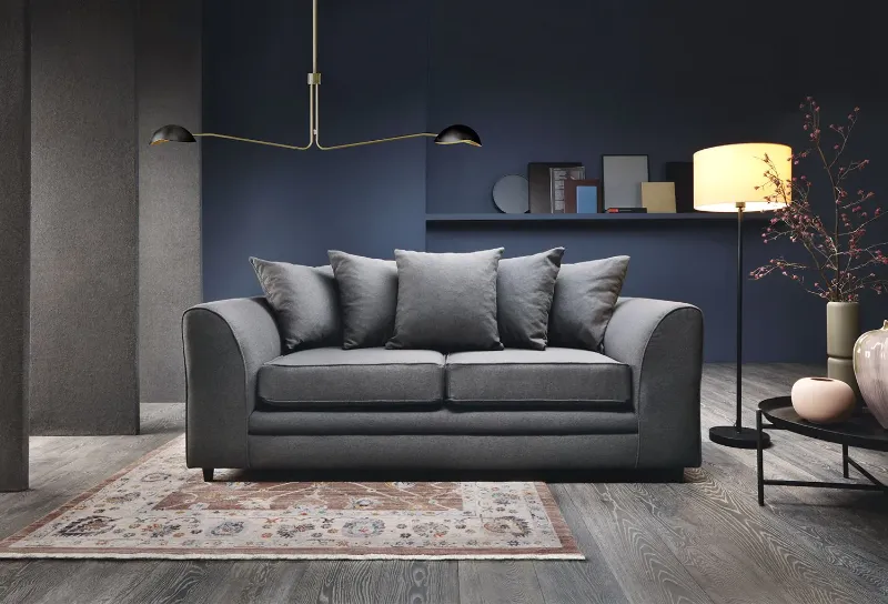 Darcy 3 Seater Sofa (Dark Grey)