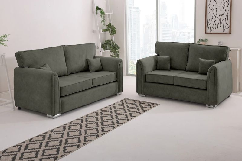 Chiswick 3+2 Seater Sofa Set | Scatter Back Fabric Sofa | Luxury UK Living Room Sofa