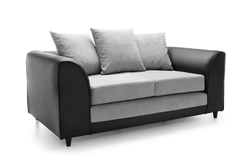 Dylan Chenille 2 Seater Sofa Light Grey