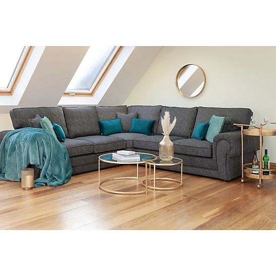 Wilcot Large Full Back Fabric Corner Sofa