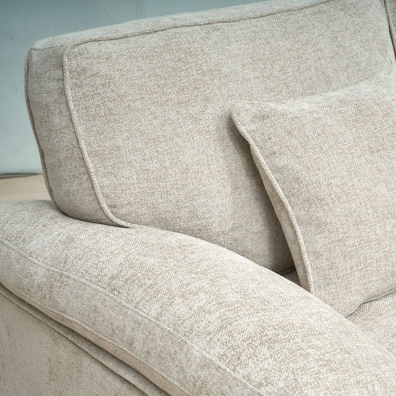 3 Seater Light Grey Cheille Sofa