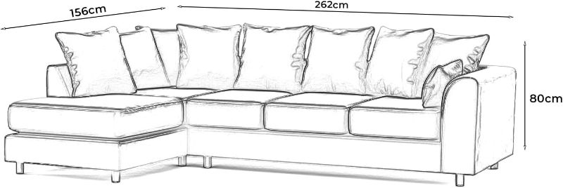 Upholstered 5 Settee Scatter Back Suites for Living Room (Blue, LH 5 Seater)