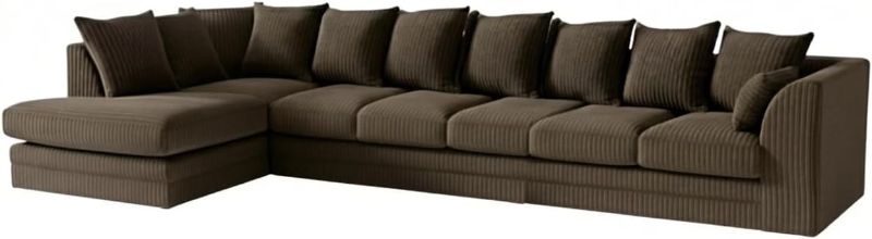 Modular 7 Settee Suites for Living Room (Brown, 7 Seater LH)
