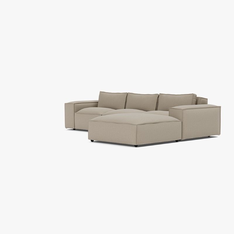 Marylebone L Shape Corner Sofa – Luxury Soft Truffle Luxe Chenille Sofa | Left or Right Hand
