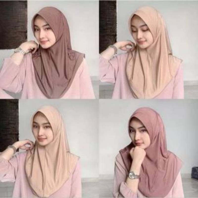 BERGO HIJAB INSTAN HIJAB BERGO HAIGET PREMIUM SIZE L