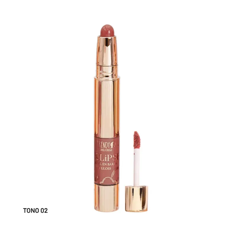 Labial Doble Barra Y Gloss Eclipse