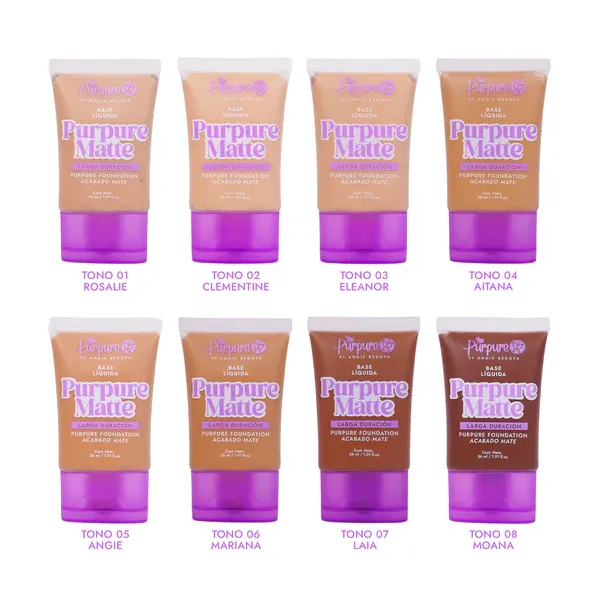 Base Liquida Matte Pequeña Purpure