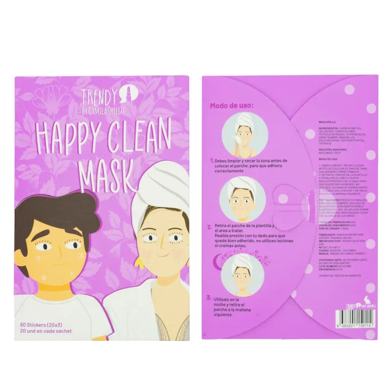 Sobre Stickers Mascarilla  Para Acne Ref HC16