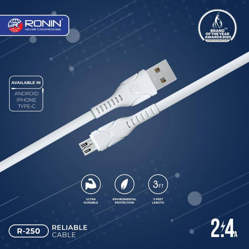 RONIN RELIABLE CABLE Micro 2.4A (R-250)