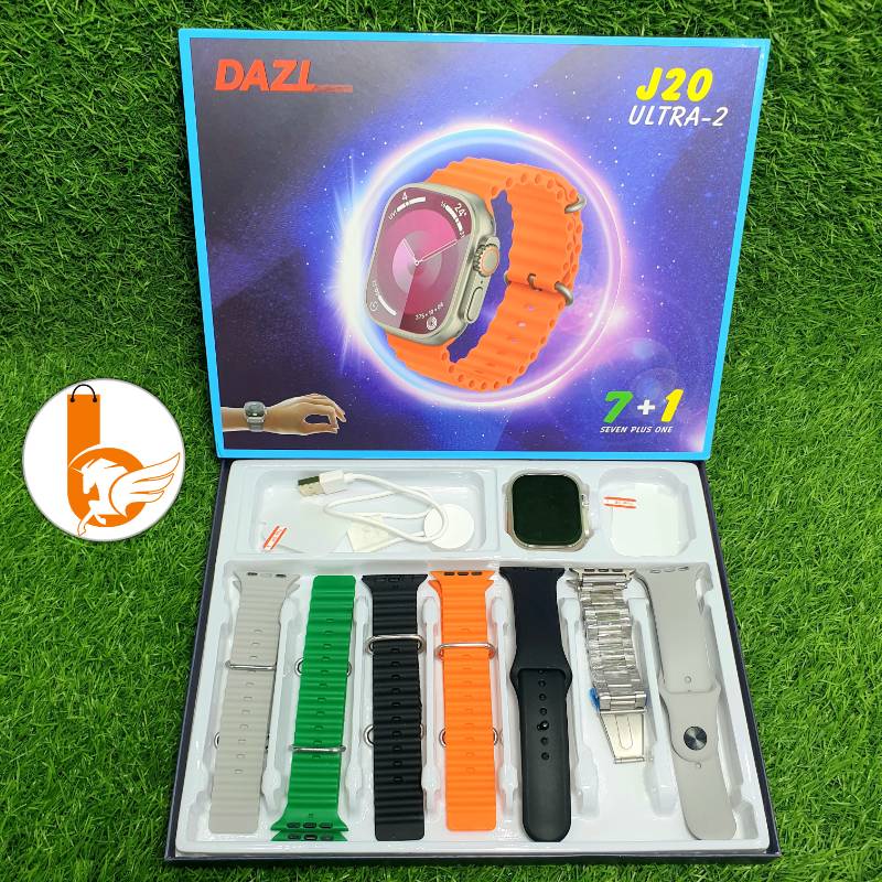 DAZL J20 ULTRA-2 Smart Watch + 7 Bands