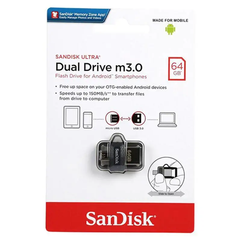 SanDisk Micro OTG USB 64-GB _______🆔160