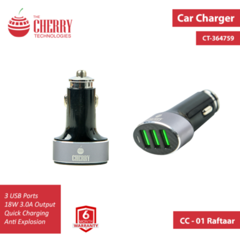 CHERRY Car Charger 18w 3.0A