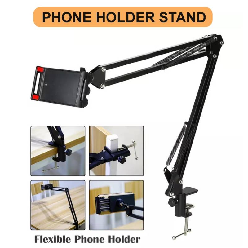 Vlogging 360 Degree Mobile Phone Holding Metal Arm Stand