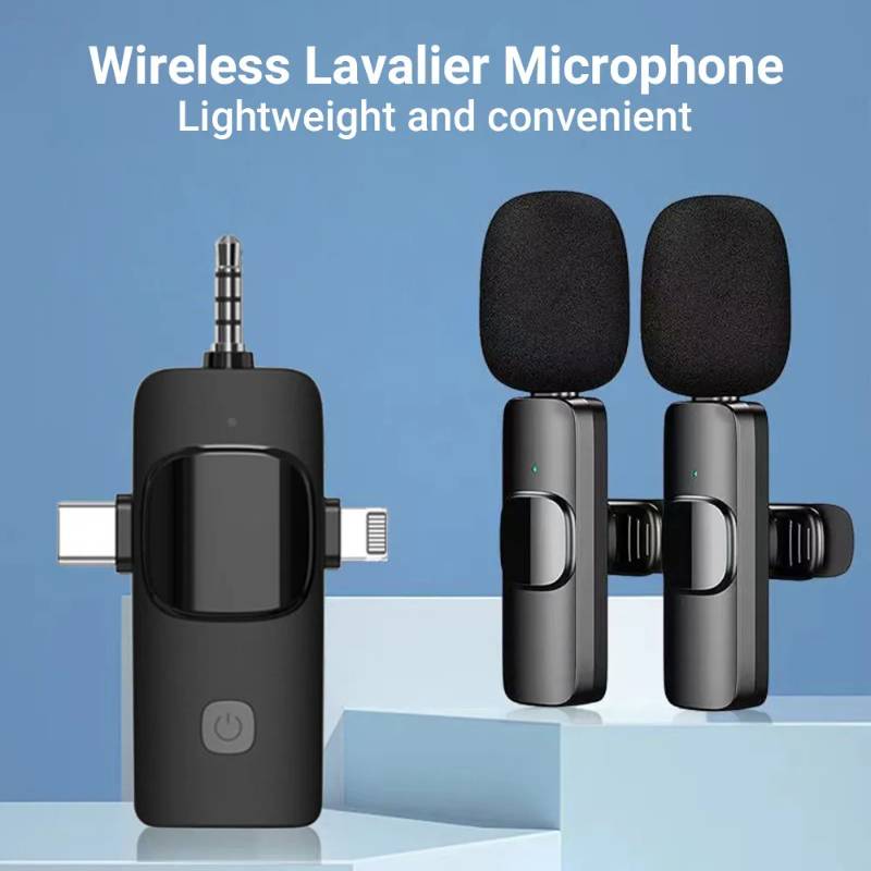 K15 Dual Wireless Microphone 3 in 1