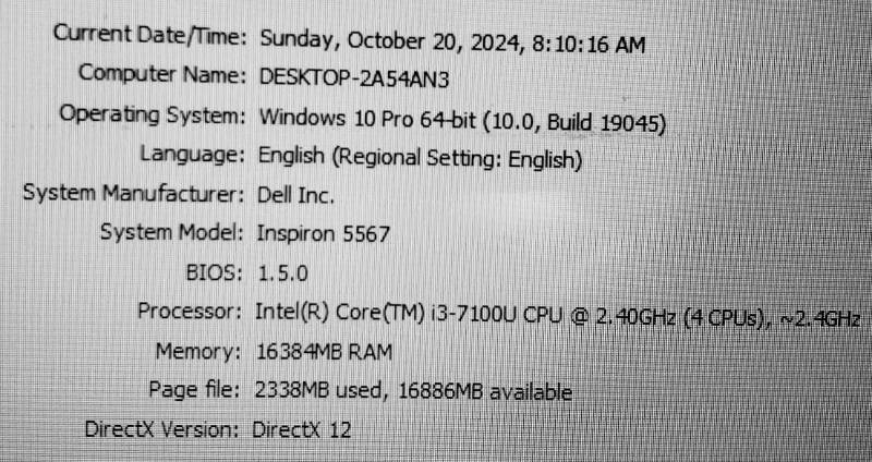 Dell Inc | Core i3 7th Gen