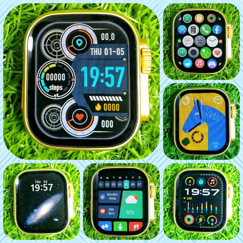 i40 Ultra 2 Suit Smart Watch 10 in 1 + 7 Bands