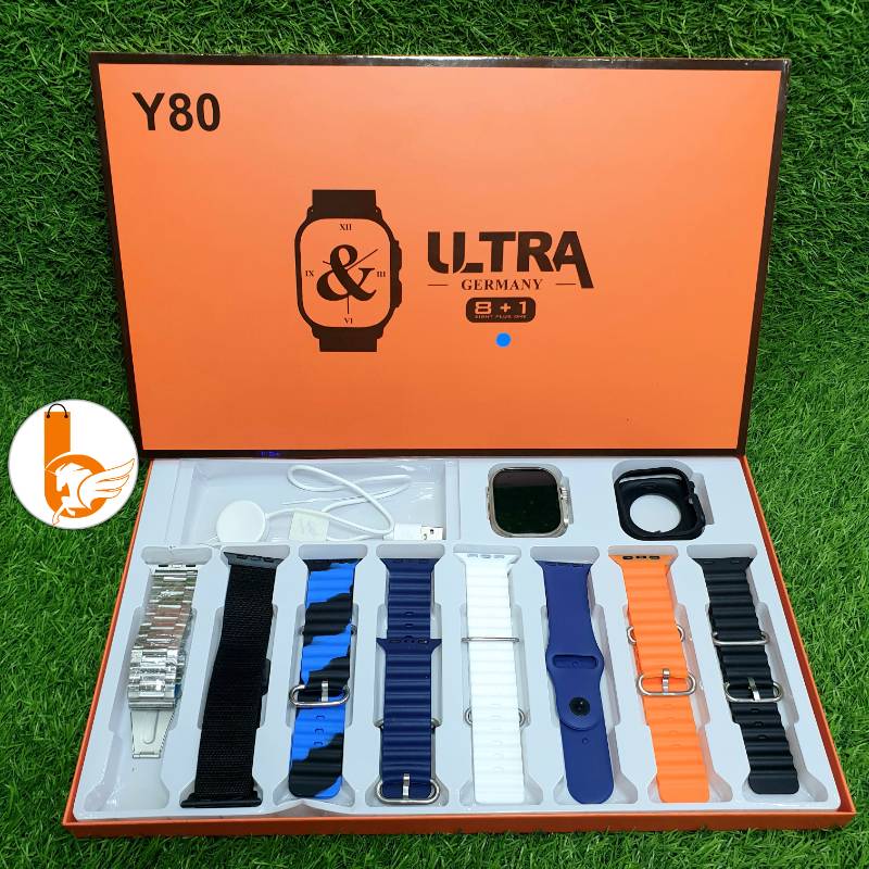 Y80 Ultra Smart Watch + 7 Bands