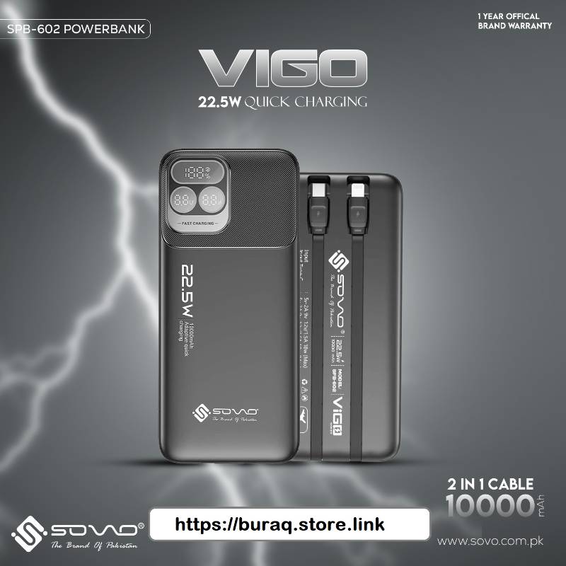 SOVO VIGO Power Bank 10,000mah (SPB-602)