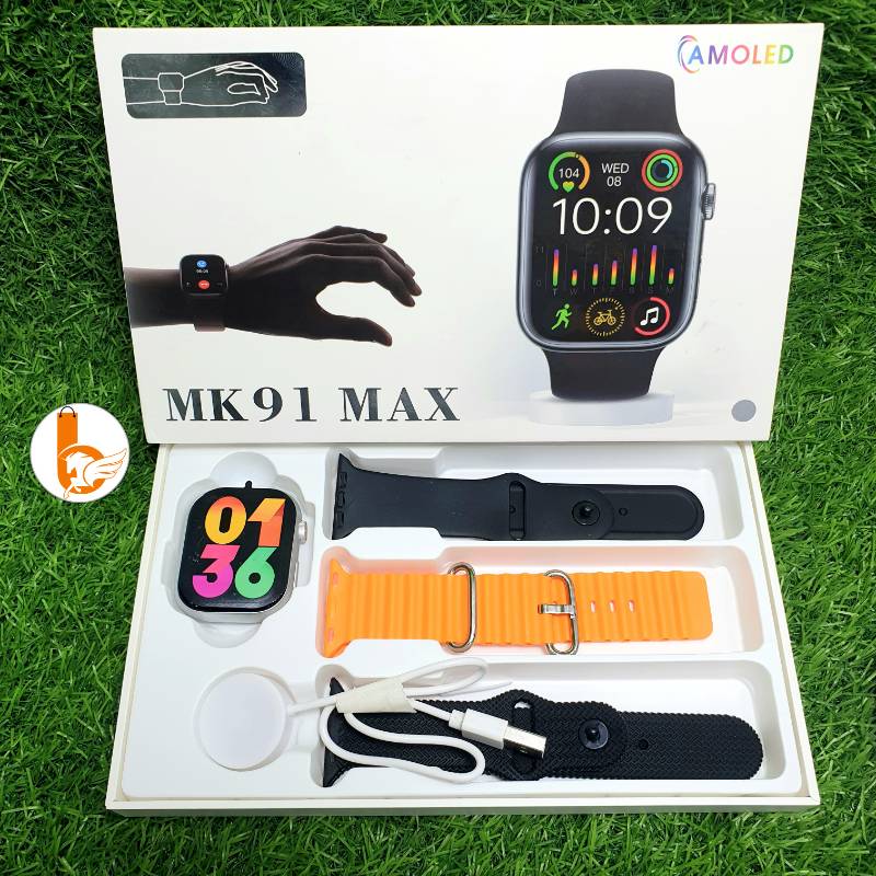 MK 91 MAX Smart Watch + 3 Bands