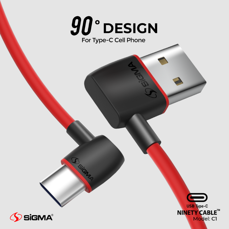 Sigma NINETY CABLE Type-C 3.1A (C-1)