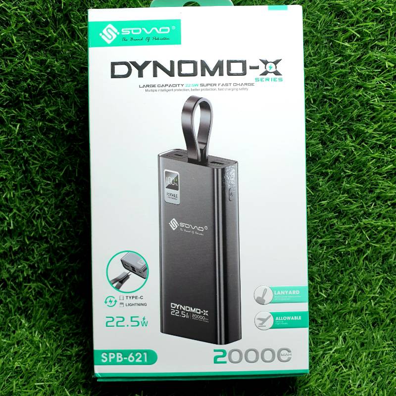 SOVO DYNOMO-X Power Bank 20,000mah (SPB-621)