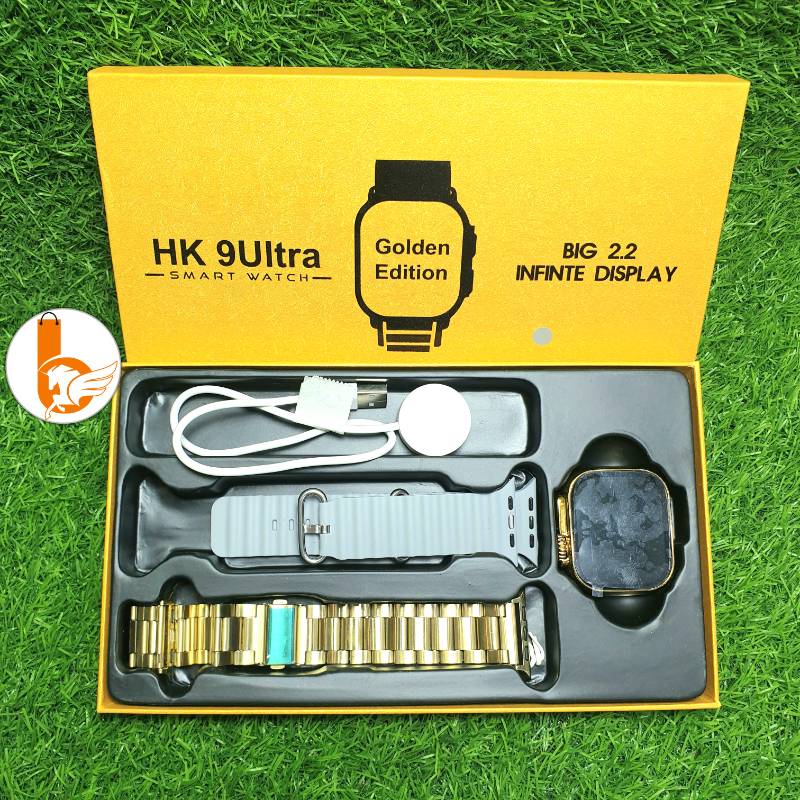 HK 9 ULTRA Smart Watch Golden Edition