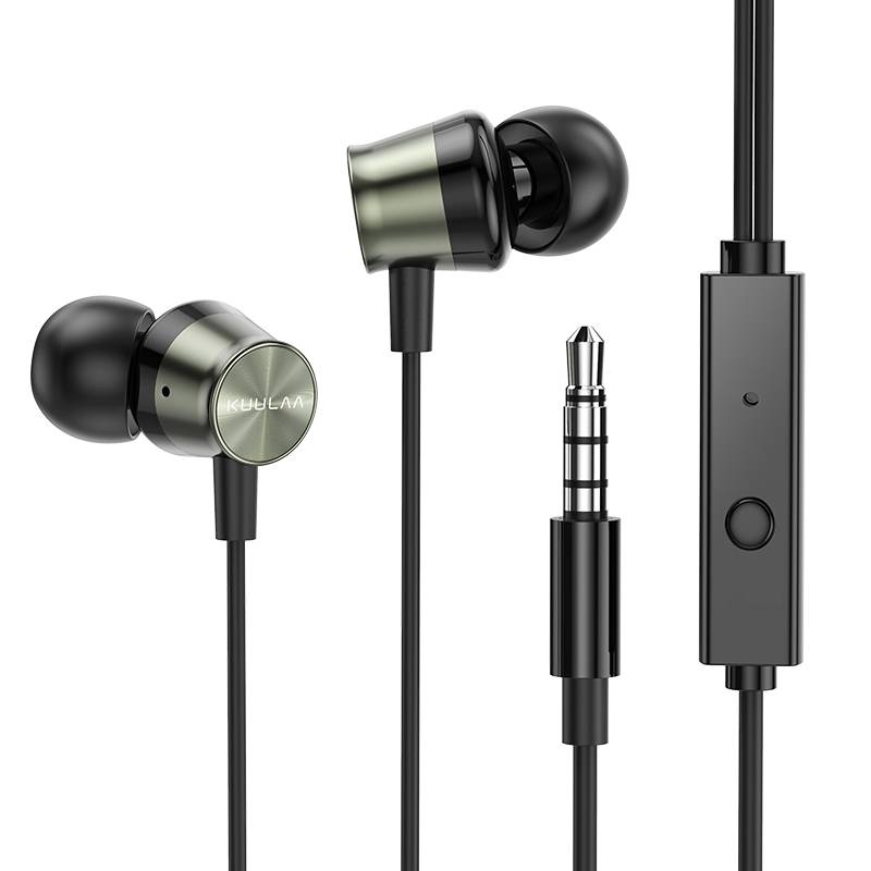 Kuulaa Bass Metallic Stereo Earphones