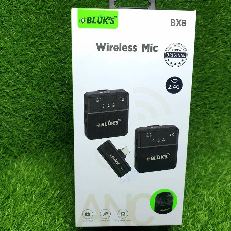 BLUK'S Dual Square wireless Microphone BX8