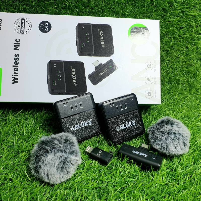 BLUK'S Dual Square wireless Microphone BX8