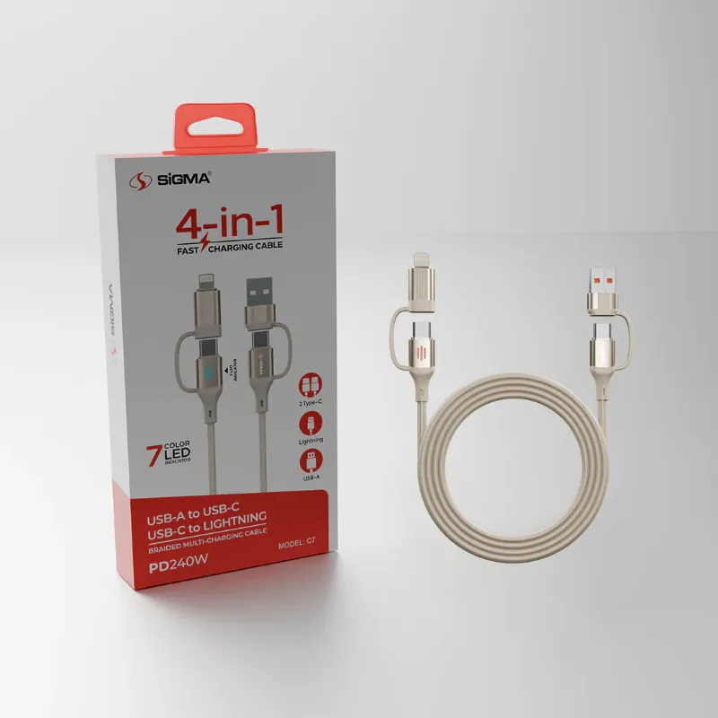 🆔 872 - SiGMA Data Cable 4 in 1, 3.0A (C7)