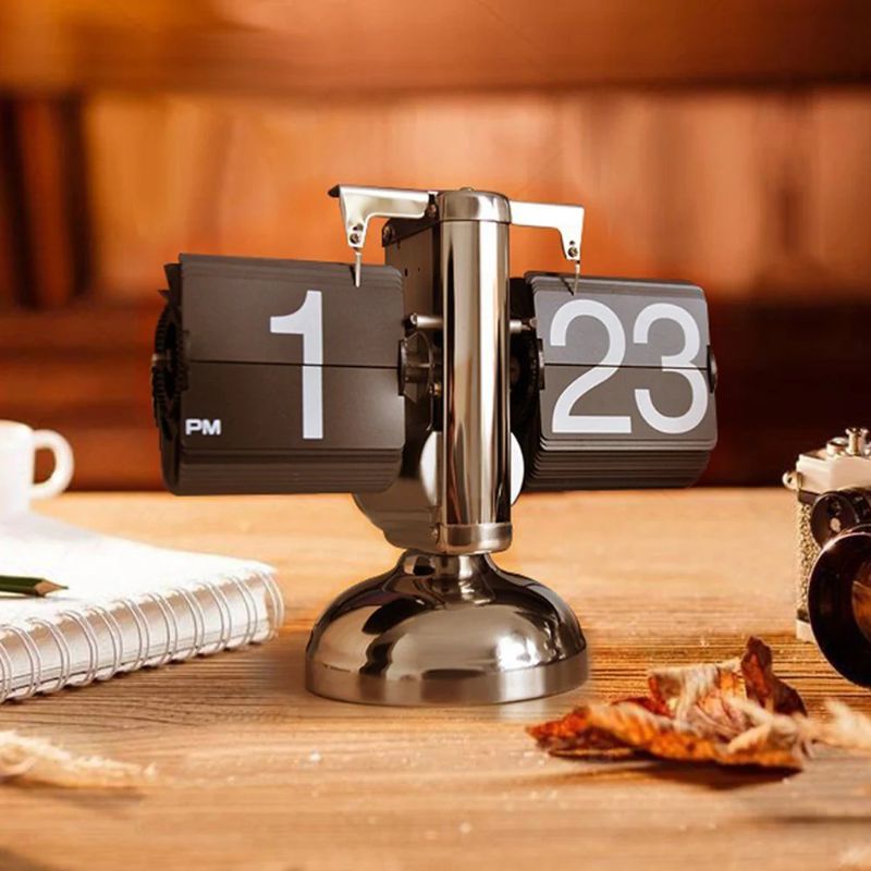 🆔 009 - Vintage Retro Flip Desk Clock – Automatic Turning Display . . . . . . . . . . . . . . . . . . . . . . . . . . . . . . . . . . . . . . . . . . . . . . . . . . . . . . . . . . . . . . . . . . . . . . . . . . . . . . . . 🔴#Tags, (Retro Flip Desk Decor, Vintage Auto Time Display, Mechanical Digital Turner, Minimalist Room Aesthetic, Home Office Style Accessory, Watch)