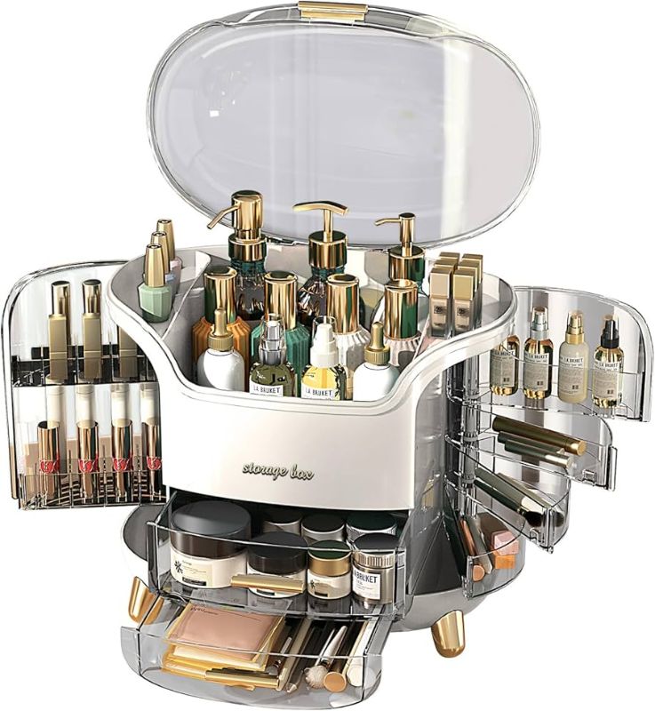 🆔 251 - Reoand 2-Tier Transparent Makeup and Skincare Organizer . . . . . . . . . . . . . . . . . . . . . . . . . . . . . . . . . . . . . . . . . . . . . . . . . . . . . . . . . . . . . . . . . . . . . . . . . . . . . . . . 🔴#Tags,(Makeup Vanity Organizer, 2 Tier Skincare Storage, Clear Bathroom Rack, Perfume Display Stand, Countertop Organizer Tray)