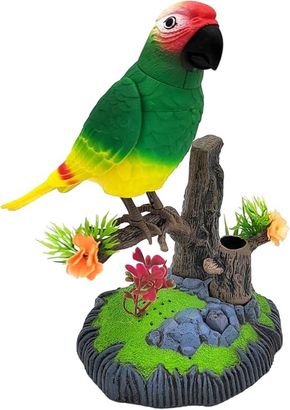 🆔 45 - Talking Parrot Electric Toy . . . . . . . . . . . . . . . . . . . . . . . . . . . . . . . . . . . . . . . . . . . . . . . . . . . . . . . . . . . . . . . . . . . . . . . . . . . . . . . . 🔴#Tags, (Interactive Sound Activated Bird Toy, Realistic Feathered Parrot Figure, Kids Voice Repeating Toy Gift, Electric Singing Dancing Bird, Bedroom Decorative Parrot Model)