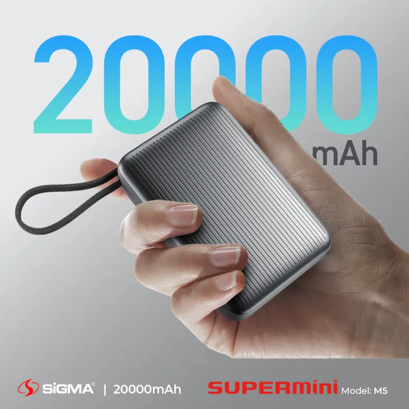 π 824 - SiGMA Mini Power Bank 20,000mAh, 45w (M5)