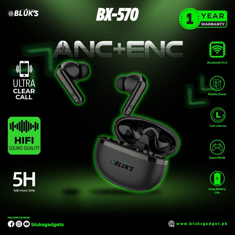 🆔 727 - BLUK's Earbuds (BX-570)