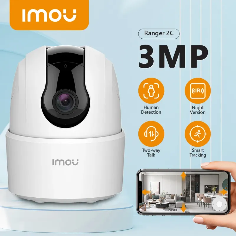 🆔 19 - IMOU Ranger 2 3MP Pan Tilt Security Camera . . . . . . . . . . . . . . . . . . . . . . . . . . . . . . . . . . . . . . . . . . . . . . . . . . . . . . . . . . . . . . . . . . . . . . . . . . . . . . . . 🔴#Tags, (3MP Indoor WiFi Cam, 360° Pan Tilt View, 20m IR Night Vision, Human Sound Detection Alert, Two-Way Audio Monitor)