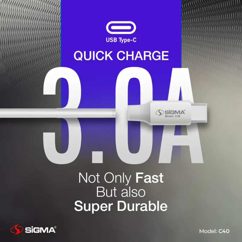 π 859 - SiGMA Data Cable 3.0A (C40)