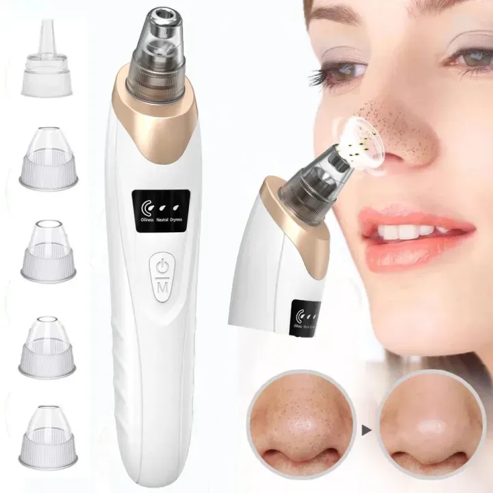 🆔 44 - 5 in 1 Electric Blackhead Remover Vacuum Suction Device . . . . . . . . . . . . . . . . . . . . . . . . . . . . . . . . . . . . . . . . . . . . . . . . . . . . . . . . . . . . . . . . . . . . . . . . . . . . . . . . 🔴#Tags, (Facial Pore Vacuum Cleaner, Acne Oil Removal Beauty Tool, USB Rechargeable Skin Care Device, Adjustable Suction Face Cleaner, Blackhead Extraction Machine)
