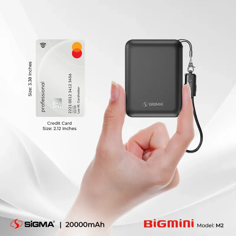 🆔 823 - SiGMA Big-Mini Power Bank 20,000mAh, 22.5w (M2)