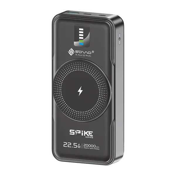 🆔 638 - SOVO SPIKE Wireless Power Bank 20,000mah 22.5w (SPB-627)