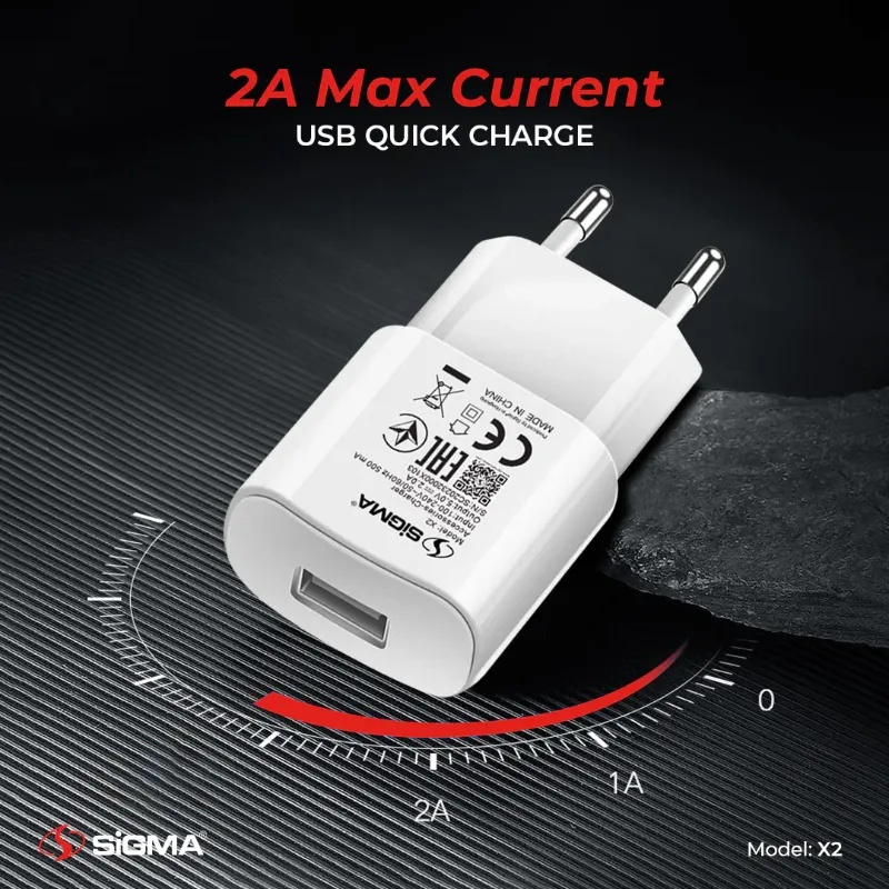 π 855 - SiGMA Mobile Charger, 2.4A (X2)