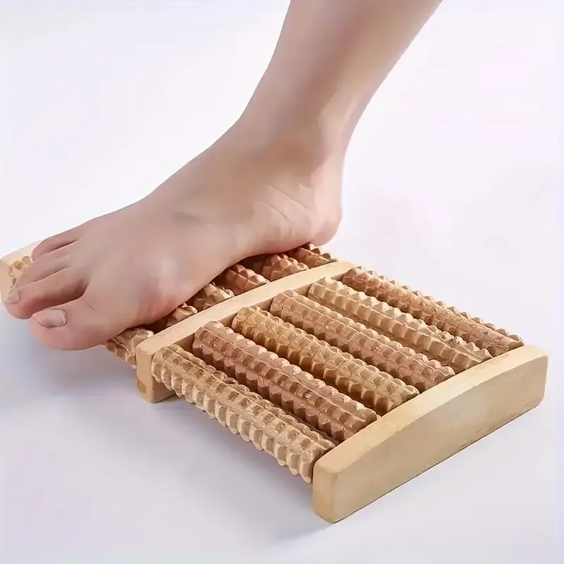🆔 42 - Wooden Foot Massager Roller 6 Row . . . . . . . . . . . . . . . . . . . . . . . . . . . . . . . . . . . . . . . . . . . . . . . . . . . . . . . . . . . . . . . . . . . . . . . . . . . . . . . . 🔴#Tags, (Reflexology Foot Massage Tool, Natural Wooden Pain Relief Roller, Plantar Fasciitis Therapy Device, Stress Relief Home Spa Tool, Anti Cellulite Muscle Relax Massager)