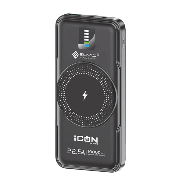 🆔 652 - SOVO ICON Wireless Power Bank 10,000mah 22.5w (SPB-607)