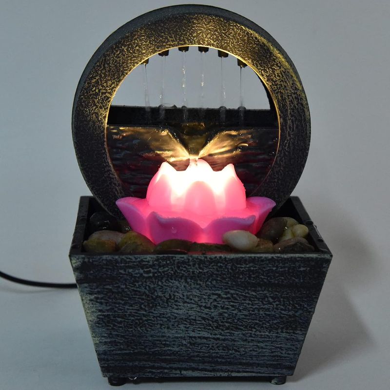 🆔 003 - Mini Desktop Indoor Fountain Waterfall with LED + Silent Pump . . . . . . . . . . . . . . . . . . . . . . . . . . . . . . . . . . . . . . . . . . . . . . . . . . . . . . . . . . . . . . . . . . . . . . . . . . . . . . . . 🔴#Tags, (Zen FengShui Indoor Decor, Waterfall Desk Ornament, LED Relaxation Fountain, Home Office Ambience, USB Portable Meditation)