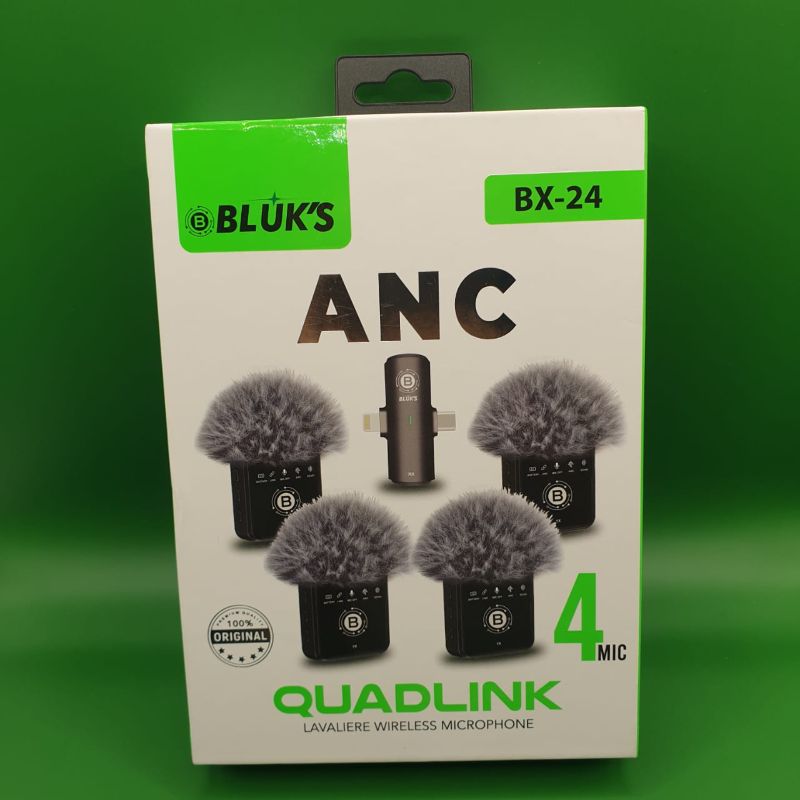 🆔 70 - BLUK's Quadlink - 4-Mic Wireless Lavaliere System with ANC (BX-24) . . . . . . . . . . . . . . . . . . . . . . . . . . . . . . . . . . . . . . . . . . . . . . . . . . . . . . . . . . . . . . . . . . . . . . . . . . . . . . . . 🔴#WirelessMicrophone, #LavaliereMic, #QuadMicSystem, #PodcastEquipment, #NoiseCancellingMic