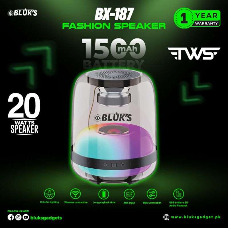 🆔 743 - BLUK's Fashionable Speaker (BX-187)