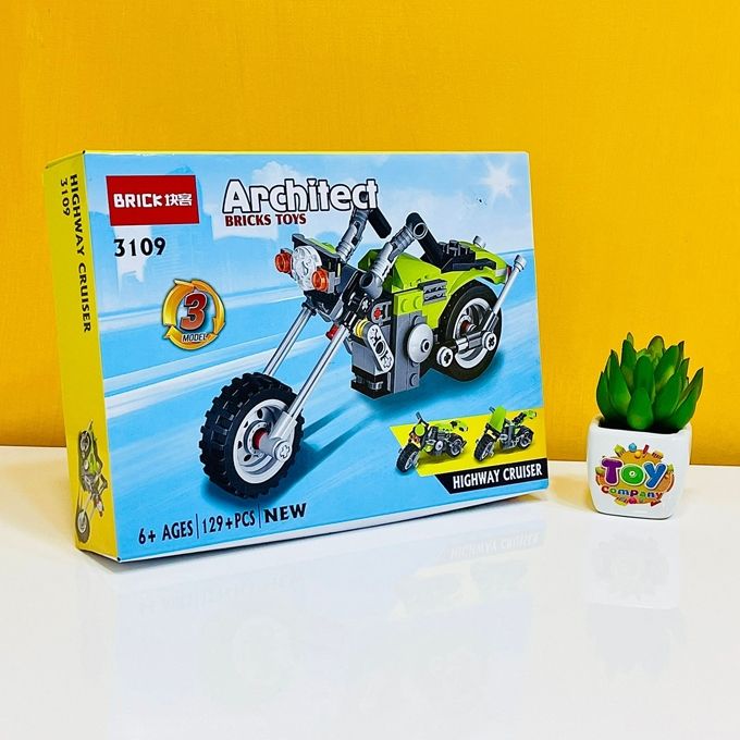 🆔 39 - 3-in-1 Architect Highway Cruiser Building Block Toy Set (Model-3109) . . . . . . . . . . . . . . . . . . . . . . . . . . . . . . . . . . . . . . . . . . . . . . . . . . . . . . . . . . . . . . . . . . . . . . . . . . . . . . . . 🔴#Tags, (Creative Highway Cruiser Block Kit, Educational DIY Construction Set, Kids Motor Skills Development Toy, ABS Plastic Assembly Blocks, Multicolor 3-in-1 Building Model)