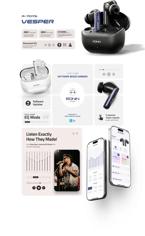 🆔 482 - RONIN - VESPER Earbuds (R-7075)